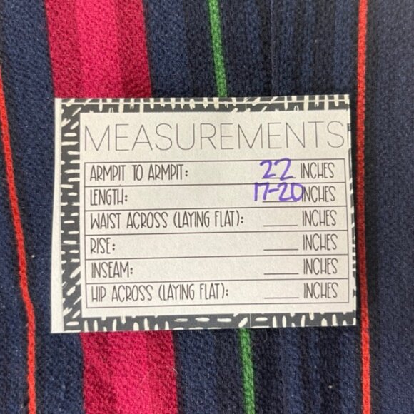 LAVENDER FIELD | Women's Multicolor Striped Long Sleeve Front Knot Top | Size L - Picture 11 of 12